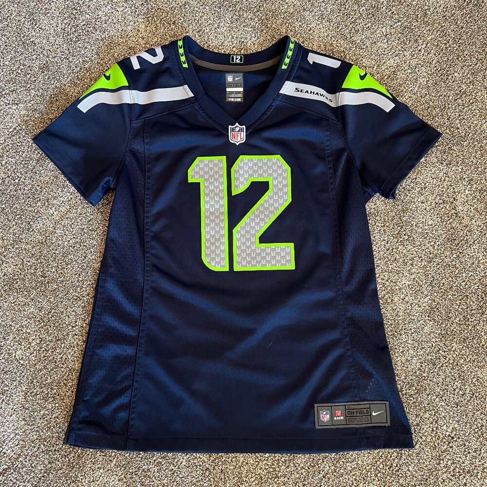 EUC Nike NFL On-Field Women's Seattle Seahawk Jersey Size M